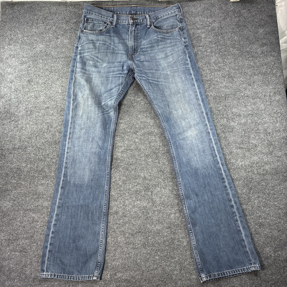 Levis 527 Bootcut Jeans Mens 34x36 Blue Denim Cotton Medium Wash Western